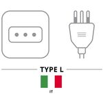 EL1979 - Multipresa 6 posti Schuko con interruttori - Connettività