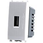 EL1990 - Alimentatore presa USB 5V 2A 4.5x2x4.5cm Bianco compatibile Vimar Plana - Compatibile Vimar Plana