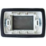 EL2006 - Placca Idrobox IP55 13x8.5cm 3P Bianco compatibile Vimar Plana - Compatibile Vimar Plana