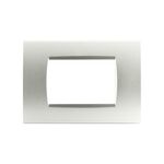 EL2119 - Placca in tecnopolimero grigio chiaro 3 posti compatibile Living International - Compatibile Living International