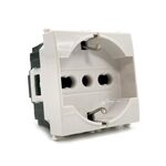 EL2156 - Presa schuko 2.0 bianca compatibile con serie Vimar Plana - Compatibile Vimar Plana
