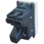 EL228 - Interruttore unipolare bianco con spia compatibile Vimar Arké - Compatibile Vimar Arké 