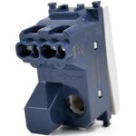 EL236 - Pulsante unipolare bianco con spia compatibile Vimar Arké - Compatibile Vimar Arké 