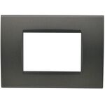 EL2565 - Placca 3 posti testa di moro Soft Touch compatibile Living International - Compatibile Living International