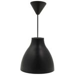 EL257 - Lampadario da soffitto pendente E27 Φ205x180x650mm nero - Illuminazione da Interno
