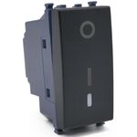 EL288 - Interruttore bipolare nero compatibile Vimar Arké - Compatibile Vimar Arké 