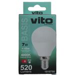 EL3284 - Lampadina LED mini globo E14 7W 527Lm 4000K luce naturale Vito - Lampade LED