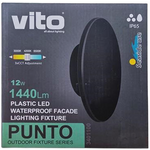 EL3995 - Lampada applique LED da parete 12W 1440lm Φ180*47mm IP65 3xCCT - Illuminazione da Esterno