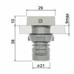 EL407 - Voltmetro quadrato digitale da pannello - rosso - Dispositivi di misurazione