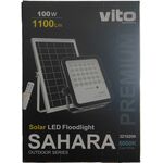 EL4127 - Faretto solare LED 100W 1100lm luce fredda 6000k IP65 Vito - Illuminazione da Esterno