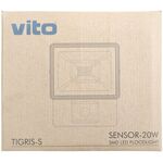 EL4999 - Faretto LED da esterno con sensore di movimento 20W luce fredda Vito - Illuminazione da Esterno