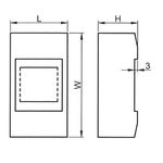 EL600 - Centralino da parete 4 moduli FATO - Scatole e quadri