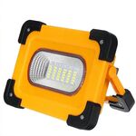 K494 - Faro LED con funzione powerbank a ricarica solare 9000mAh 60W  6500K - Lampade LED