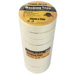 W1470 - Nastro adesivo in carta 24mm 25m – Confezione da 10 pezzi - Attrezzi e utensili