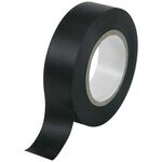 W2010 - Nastro isolante nero 18mm 18m - Confezione da 10 pezzi - Nastro isolante