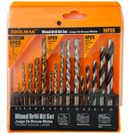 W2020 - Set punte per trapano 16 pezzi - legno/metallo/muratura - Attrezzi e utensili