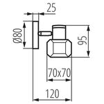 KA2268 - Lampada applique da parete-soffitto attacco lampadina G9 GLASO Kanlux - Illuminazione da Interno