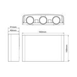 EL068 - Lampada applique nera da esterno 6W SMD 16*10CM IP65 - Illuminazione da Esterno