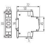 KA2180 - Indicatore di tensione per guida DIN KLI-RGY Kanlux - Indicatori luminosi