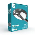 EL3050 - Lampada LED solare 6W 500lm 4500K con sensore di movimento luce bianca - Illuminazione da Esterno