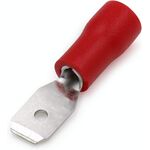 B7912 - Connettore faston a linguetta rosso 4.8mm 0.5-1.5mm confezione da 100 - Capicorda