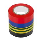 C1090 - Nastro isolante vari colori 18mm x 8m pacco da 4 - Nastro isolante