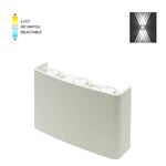 EL028 - Lampada applique bianca da esterno 6W SMD 16*10CM IP65 - Illuminazione da Esterno