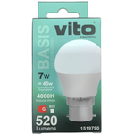 EL029 - Lampada LED B22 7W 520lm 4000k luce naturale - Lampade LED