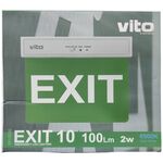 EL032 - Lampada LED d'emergenza "EXIT" 2W 6500k luce fredda - Illuminazione di Sicurezza