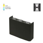 EL068 - Lampada applique nera da esterno 6W SMD 16*10CM IP65 - Illuminazione da Esterno