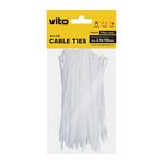 EL125 - Fascette fermacavi autobloccanti 2.5X100mm - 100 pezzi - Fascette