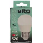 EL141 - Lampadina LED E27 7W 520lm 4000k luce naturale Vito - Lampade LED