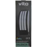 EL153 - Lampada applique da parete per esterni 1xE27 315x90x100mm argento Vito - Illuminazione da Esterno