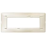 EL1721 - Placca in tecnopolimero 6P color sabbia compatibile Matix - Compatibile Matix