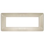EL1721 - Placca in tecnopolimero 6P color sabbia compatibile Matix - Compatibile Matix