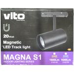 EL1753 - Faretto LED magnetico per illuminazione da binario 20W 1640Lm 4000K luce naturale - Illuminazione a binario