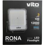 EL199 - Faro LED 100W 12000Lm 6000K luce fredda IP65 - Illuminazione da Esterno
