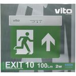 EL2356 - Lampada LED uscita d'emergenza freccia verso l'alto 2W 6500k luce fredda - Illuminazione di Sicurezza
