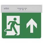 EL2356 - Lampada LED uscita d'emergenza freccia verso l'alto 2W 6500k luce fredda - Illuminazione di Sicurezza