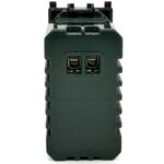 EL2400 - Alimentatore doppia presa USB 5V 2A nero compatibile Vimar Plana - Compatibile Vimar Plana