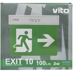 EL2427 - Lampada LED uscita d'emergenza 2W 6500k luce fredda - Illuminazione di Sicurezza