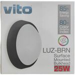 EL2466 - Plafoniera da esterno 25W 1700lm 4000K luce naturale IP65 Vito - Illuminazione da Esterno