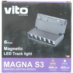 EL1394 - Faretto LED magnetico orientabile per illuminazione da binario 6W 492Lm 4000K luce naturale - Illuminazione a binario