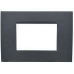 EL2596 - Placca 3 posti antracite Soft Touch compatibile Living International - Compatibile Living International