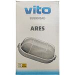 EL4998 - Plafoniera LED E27 da esterno IP54 in alluminio nero - Illuminazione da Esterno