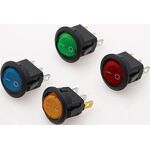 EL3204 - Interruttore luminoso a bilanciere rotondo 12V 20A confezione da 20 - Interruttori