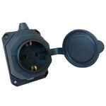 EL3216 - Presa schuko a muro in gomma - Connettività