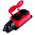 EL414 - Multipresa schuko 2 posti 2P+T IP44 rossa Vito - Connettività