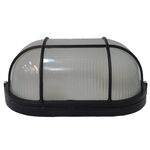 EL4998 - Plafoniera LED E27 da esterno IP54 in alluminio nero - Illuminazione da Esterno