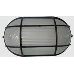 EL4998 - Plafoniera LED E27 da esterno IP54 in alluminio nero - Illuminazione da Esterno